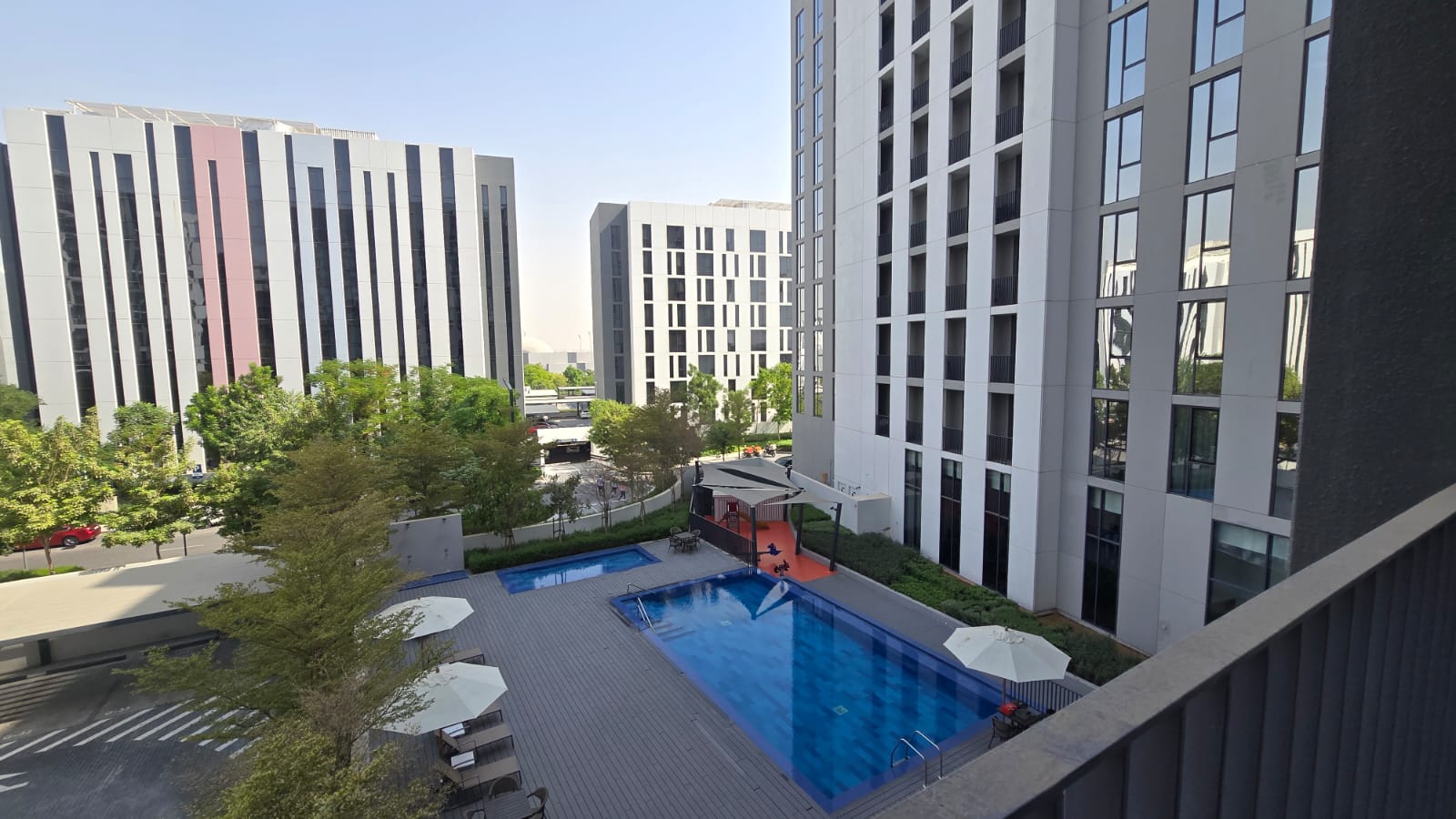 Specious 02bhk Swimming pool view Aljada Sharjah